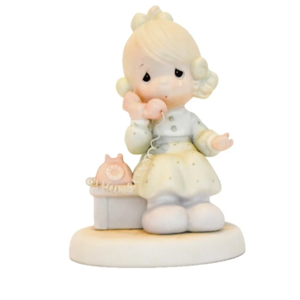 Precious Moments Tell It To Jesus 521477  Figure Phone Child Tears Religion 1989